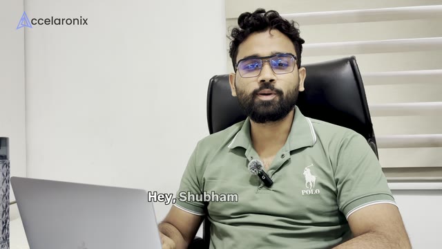 Shubham Mishra, founder of Accelaronix